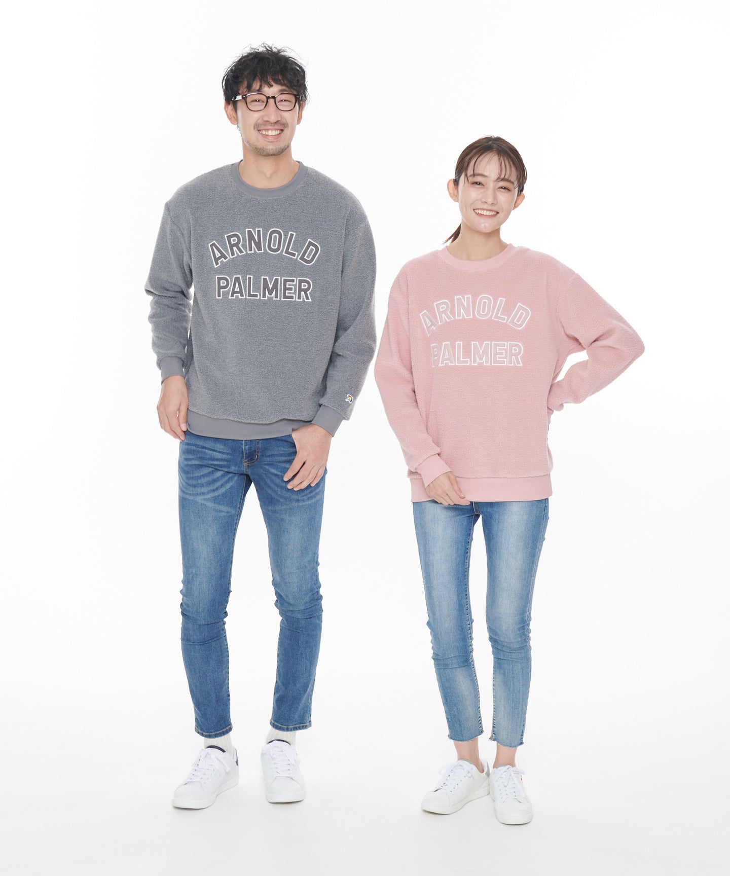 Arnold Palmer 【残り2点】ボアフリースシェアロゴプルオーバー